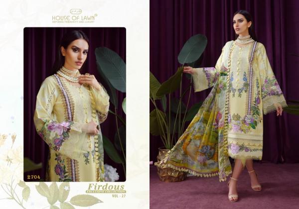 House Of Lawn Firdous Exclusive Collection 27 Lawn Cotton Designer Pakistani Suits